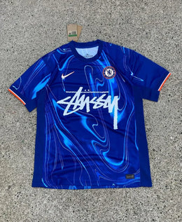 Stüssy x Chelsea 2024/25 — Shirt Blauw