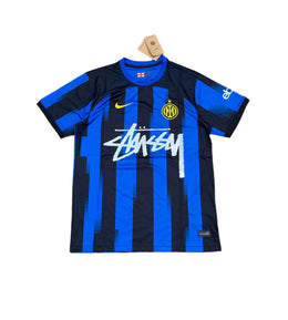 Stüssy x Inter Milan — Trui Blauw/Zwart